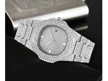 Relógio Ice Bling Full Diamond 300KLAB - Prata