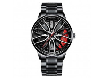 Relógio Masculino Racer - Preto/Vermelho 