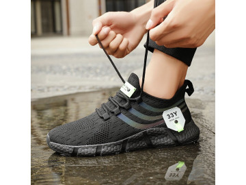 Tênis Running Y33 Mesh Respirável - Preto 