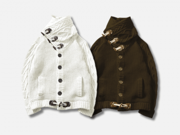 Kit 2 Cardigans Masculinos Design Rolê Elegante - Cinza e Branco 